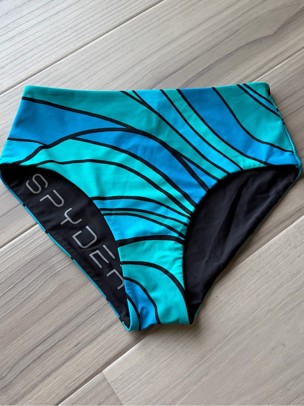 Spyder Women's Teal & Blue High-Waist Swim Bottoms Reversible